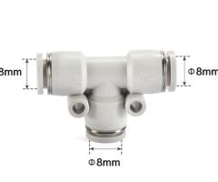 9 PCS Yadek PE8 Tee Fittings